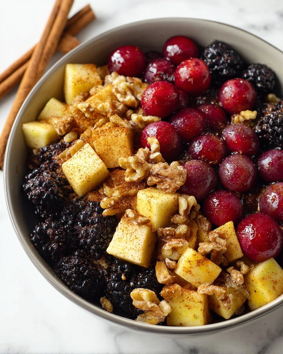 Fall Fruit Salad Recipe – hero/process