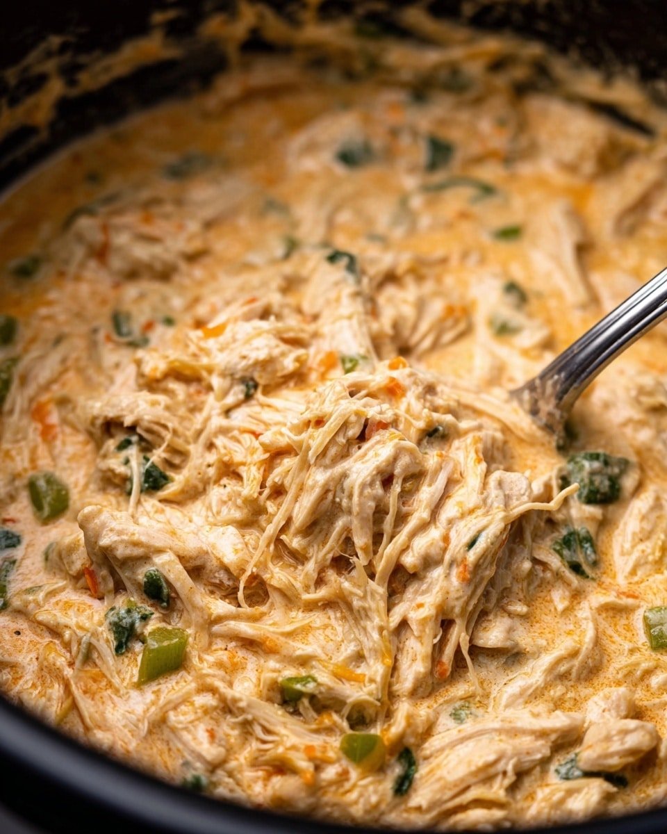 Jalapeno Popper Chicken Recipe - Recipe Image — Jalapeno Popper Chicken, spicy cheesy chicken, slow cooker chicken recipe, easy cheesy chicken dinner, jalapeno chicken appetizer